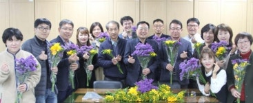부여군 농업기술센터, 화훼농가 돕기앞장