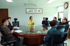 류태호 태백시장, 법인택시업체 대표 면담