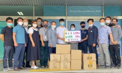 공주 영명고등학교 선배들 … 모교에 방역물품기탁