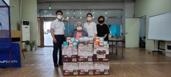 용인시장애인자립생활센터, 용인동부署 범죄피해자 전담부서에 물품 전달