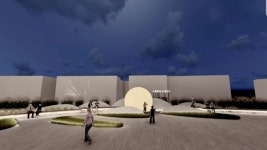 수원시,  행궁동 동편에 지지 않는 달이 뜬다