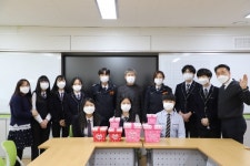 함평소방서, 함평중학교 온정에 연말 겨울추위 녹여
