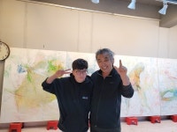 장애인 화가 김근태와 네오메디컬솝 이인섭 대표의 나눔 동행