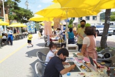 공주아트프리마켓 감영길 예술시장 성황