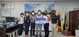 김재석 ㈜영남물류대표, 포천시 소흘읍에 생수 1만1900병 지원