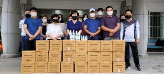 ㈜정남진아카데미, 장흥지역자활센터에 천연 피톤치드 편백수 기증