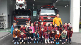 울산 매곡119센터, 유치원생 견학·소방안전교육