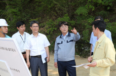 울산 남구청장, 옥동 우수저류시설 공사 점검