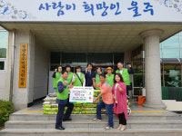 ㈜1급태건엔진, 울산 청량읍에 쌀 전달