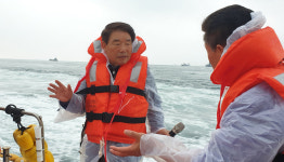 울산 정천석 동구청장, 방어진항~주전항 해상 투어