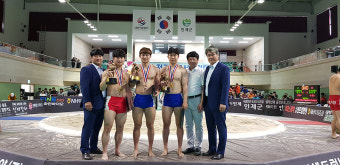 울산씨름선수단, 전국선수권 메달 7개 수확