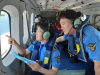 울산해경서장, 관할 해역 광범위 항공순찰