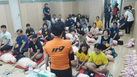 울산 북부소방서, 농소3동 주민 40여명 심폐소생술 교육