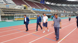 대한육상연맹 울산종합운동장 점검