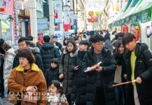 울산, 2020년 첫 날 젊음의 거리 북적