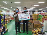 울산 농소1동 한농스토아, 코로나19 극복 동참 식료품 전달