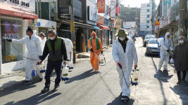 울산 남목1동 주민자치위 방역활동