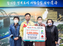 울산화인동포협회·(주)동순덕식품, 코로나19 극복 후원금