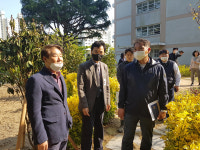 울산 정천석 동구청장, 현대청운중 명상숲 조성 현장방문