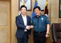 울산 박순철 남구 부구청장, 남부경찰서 방문