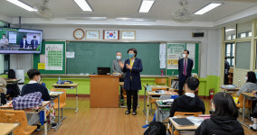 노옥희 울산시교육감, 2021학년도 효정고 수험생 격려
