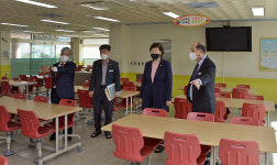 노옥희 울산시교육감, 웅촌중학교 방문