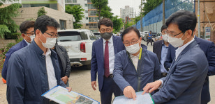 이채익 의원, 무거삼호지구 도로공사 현장 점검