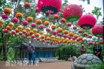 코로나19 속 '부처님 오신 날'울산 주요 사찰들 조용한 봉축행사