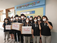 울산생활과학고 보건간호과, 선별진료소 손편지 응원
