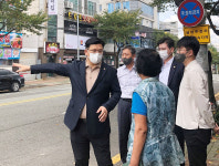 서휘웅 울산시의원, 온산읍 덕망로 도로 관련 민원 현장 확인