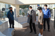 울산 정천석 동구청장, 남목도서관 건립 현장방문