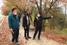 울산 정천석 동구청장, 염포산 등산로정비 현장방문
