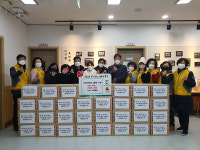 커브스 매곡클럽, 울산 농소2동 나눔냉장고 라면 기부