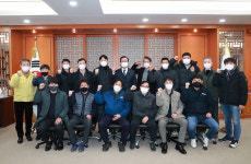 송철호 시장, 전국화학노동조합연맹 울산지역본부 임원단 환담