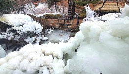 울산 선암호수공원 얼음동산