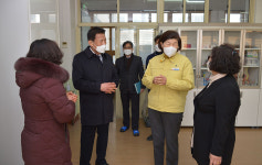 노옥희 울산시교육감, 가온중 신학기 준비 점검