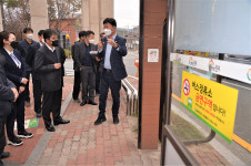 울주군수, 굴화5리 월드메르디앙 민원현장 소통