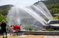 태화강국가정원 오산못 시원한 물줄기