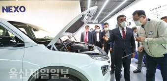현대차 찾은 김두겸 시장 당선인 