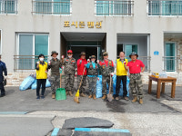 울산 북구자원봉사센터, 신명동 일대 태풍 피해복구 구슬땀