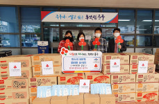 현대모비스 현대부품대리점 월성사, 울산 학성동에 후원물품 전달
