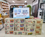 동서식품 화인상사, 우리동네화수분 냉장고 물품 지원