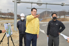 이순걸 군수, 남창천 환경개선사업 현장방문