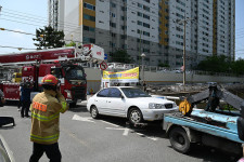 119 긴급출동 방해車 강제처분 훈련현장 가보니…