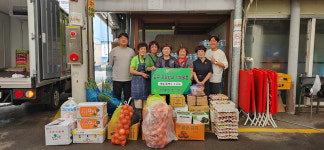 학성새벽시장, 중구푸드뱅크 식재료 기부