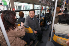 김종훈 동구청장, 시내버스 환승노선 체험