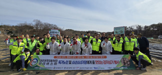 대우여객·우리버스, 감자심기 행사