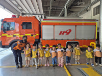 서울주소방서, 새나창의 어린이집 견학 체험