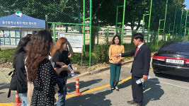 백현조 울산시의원, 진장중 통학로 안전 개선 논의
