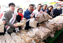 김두겸 시장-박천동 북구청장, 호계시장 장보기